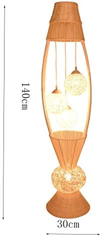 Elegant Straw Floor Lamp