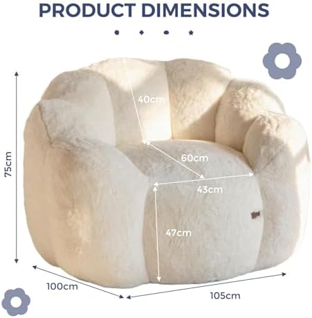 Floral Haven Bean Bag Chair