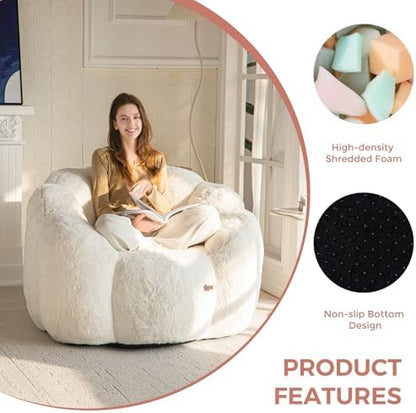 Floral Haven Bean Bag Chair